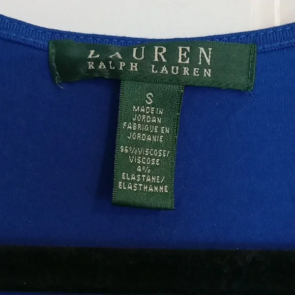 Ralph Lauren Blue Midi Wrap Dress - Picture 4 of 5